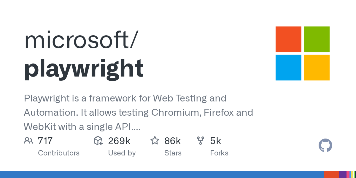 Playwright GitHub repository