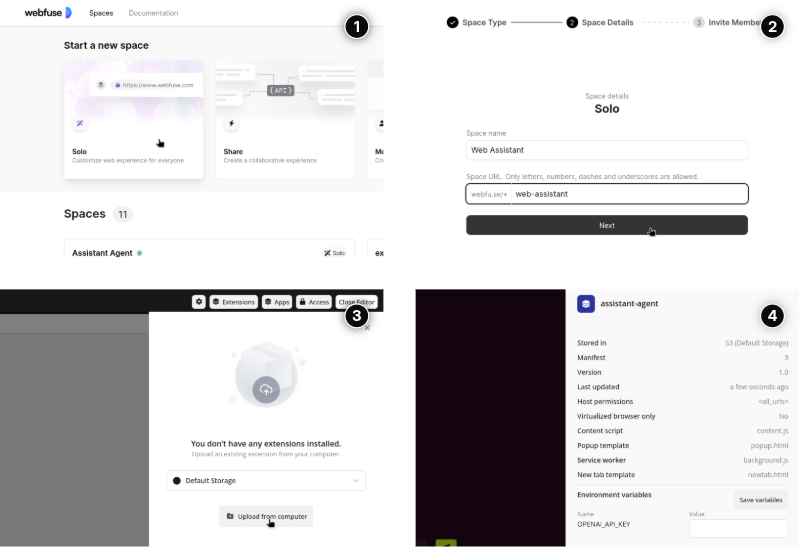 Webfuse agent deployment walkthrough