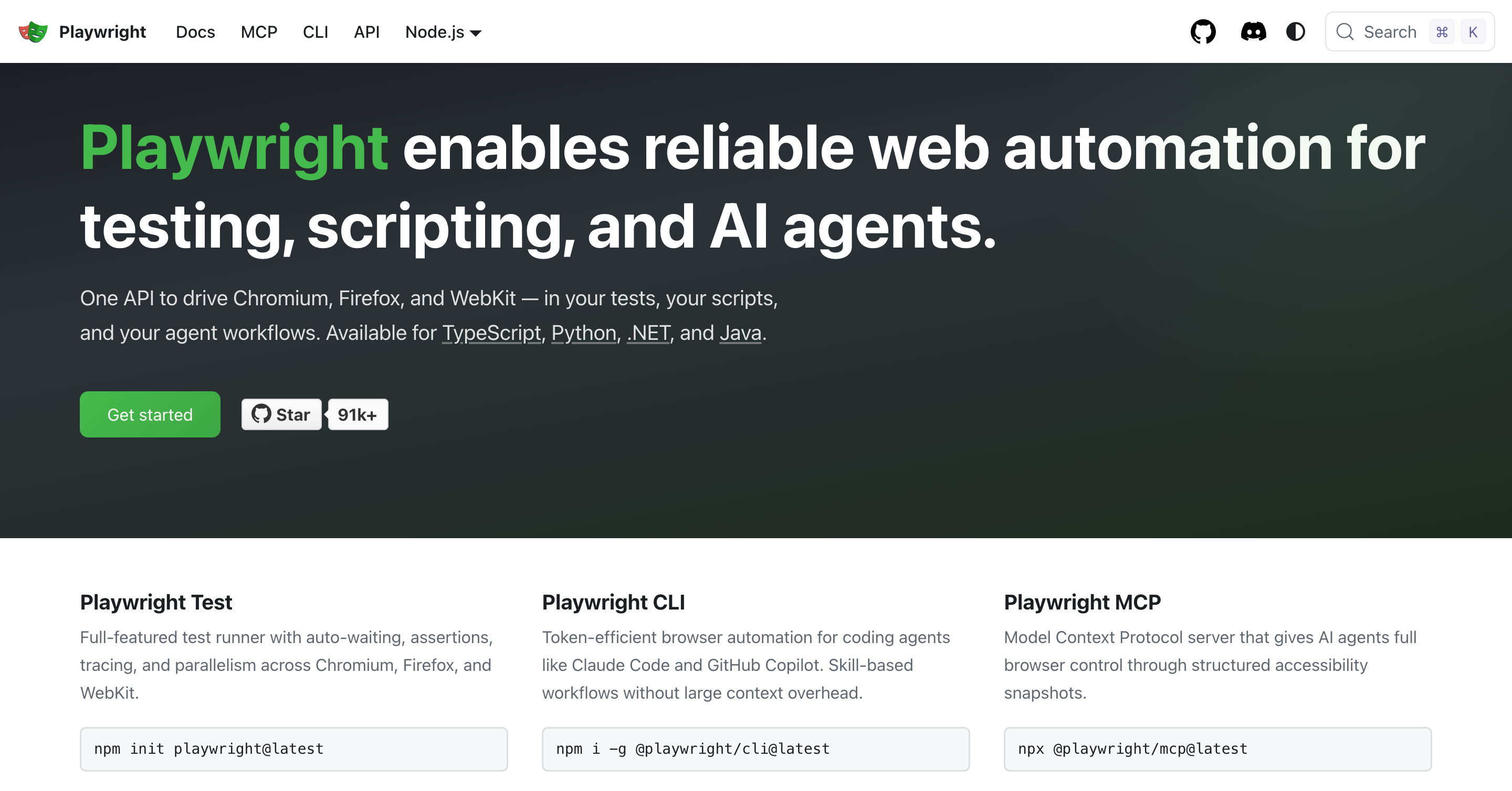 Playwright GitHub social preview