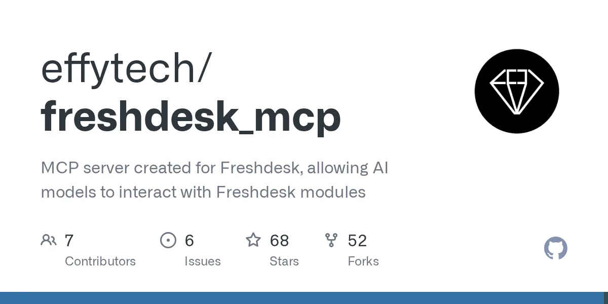 effytech/freshdesk_mcp on GitHub