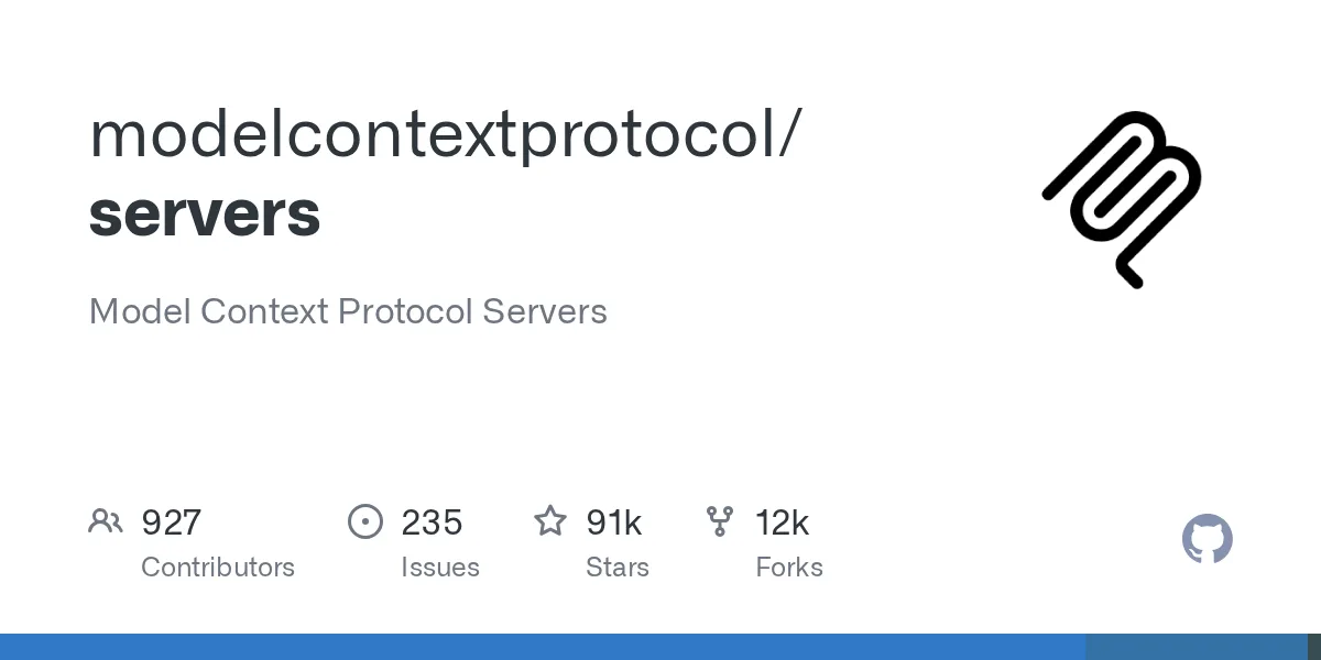 modelcontextprotocol/servers on GitHub