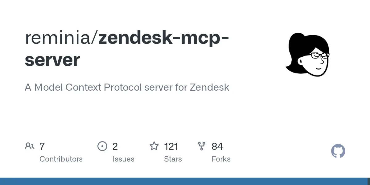 reminia/zendesk-mcp-server on GitHub